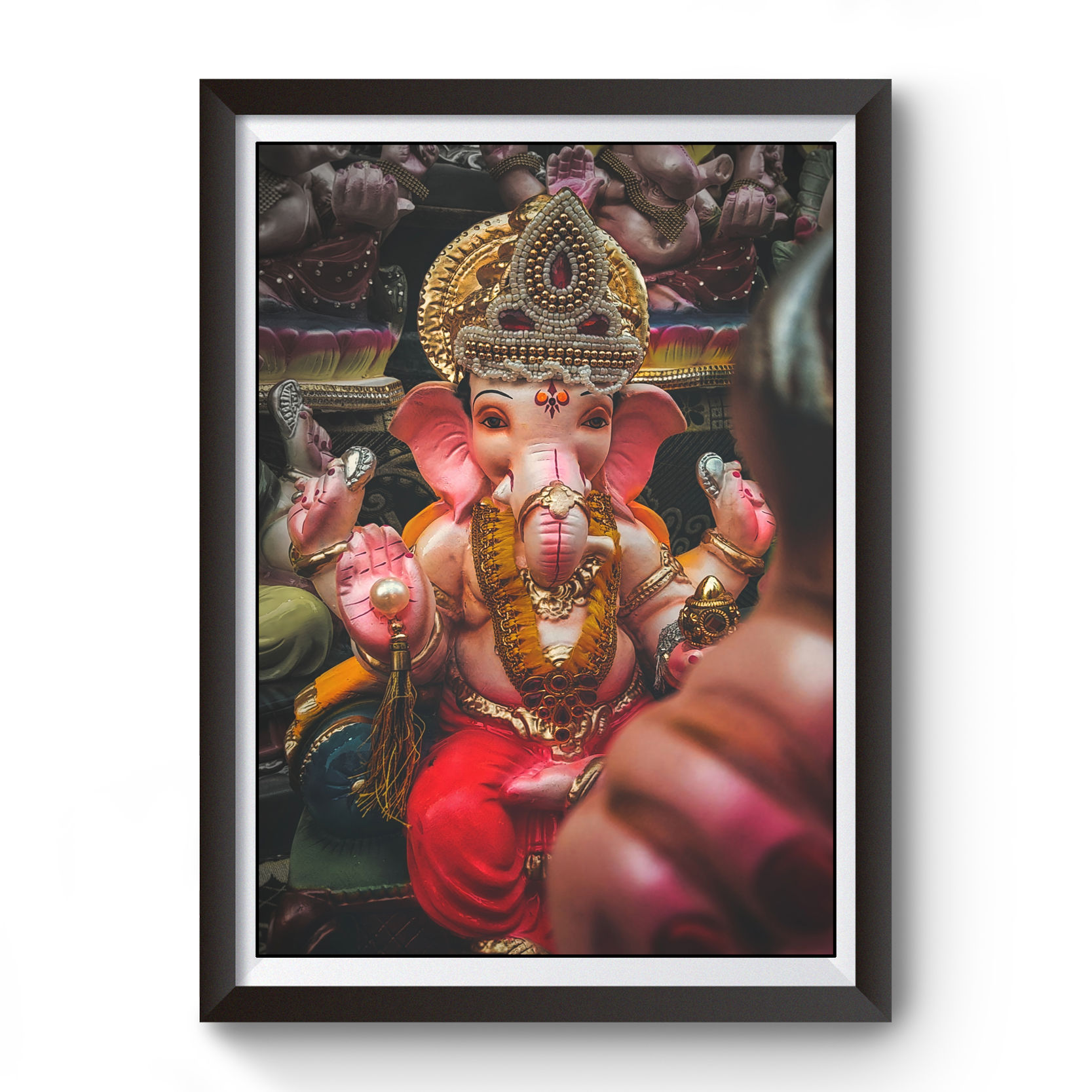 Ganpati Bappa Wooden Photo Frame divine-frames