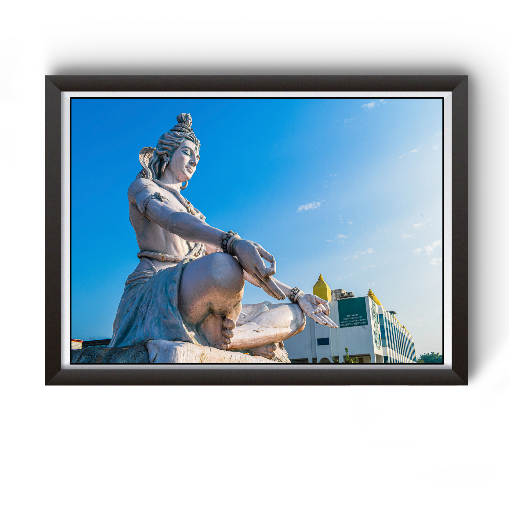 Haridwar Lord Mahadev Wooden Photo Frame divine-frames