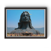 Lord Adiyogi Mahadev Black Wooden Photo Frame divine-frames