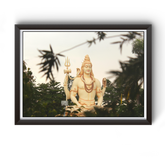 Lord Mahadev Black Wooden Photo Frame divine-frames