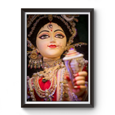 Maa Durga Black Wooden Photo Frame divine-frames