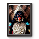 Maa Kali Black Wooden Photo frame divine-frames