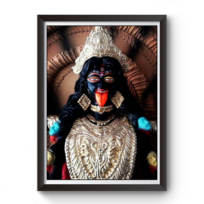 Maa Kali Black Wooden Photo frame divine-frames