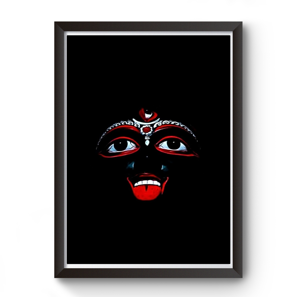 Maa Kali Black Wooden Photo frame divine-frames