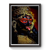 Maa Kali Black Wooden Photo frame divine-frames