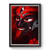 Maa Kali Black Wooden Photo frame divine-frames