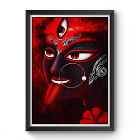 Maa Kali Black Wooden Photo frame divine-frames