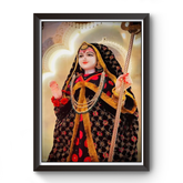 Maa Khodiyar Black Wooden Photo Frame divine-frames