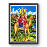 Maa Momai Dasha Mata Black Wooden Photo Frame divine-frames