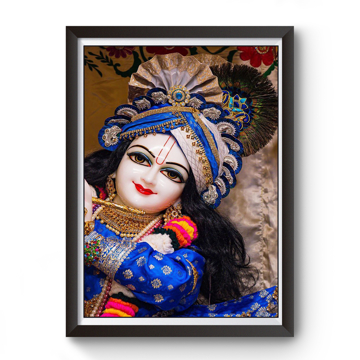 Nepal ISCON Thakur Ji Wooden Photo Frame divine-frames