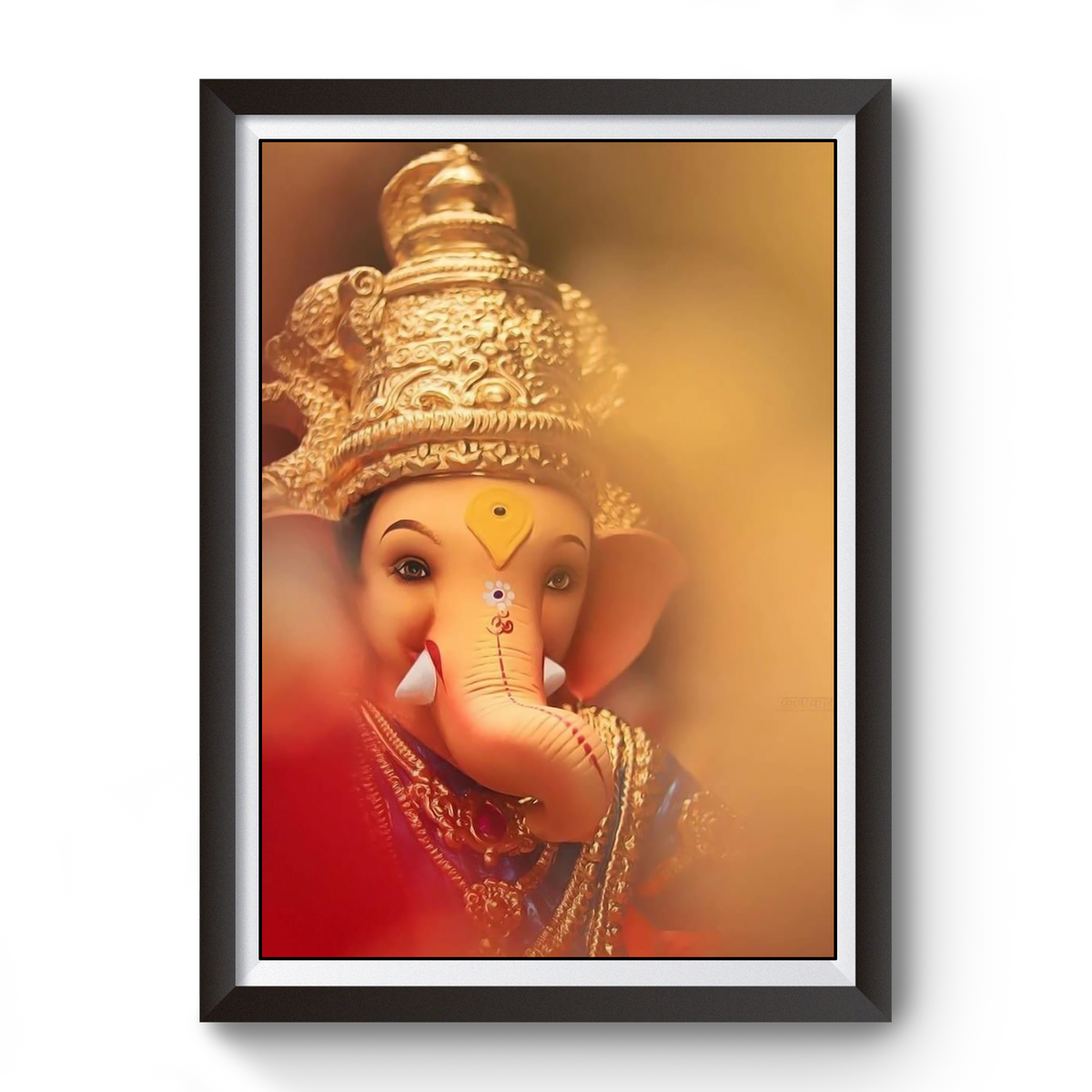 Shree Ganesh Wooden Black Frame divine-frames