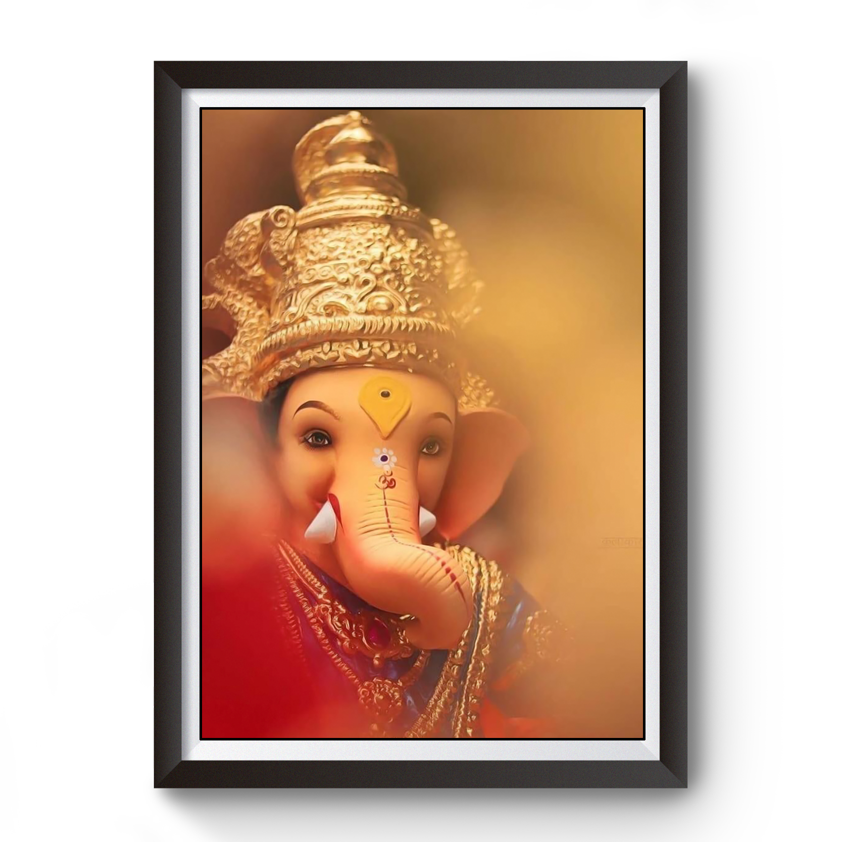 Shree Ganesh Wooden Black Frame divine-frames