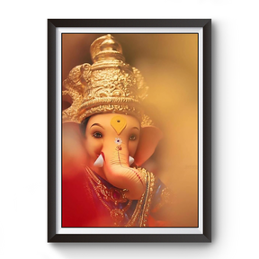 Shree Ganesh Wooden Black Frame divine-frames