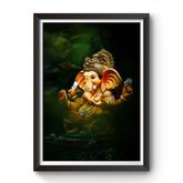 Shri Ganesh Black Wooden Frame divine-frames