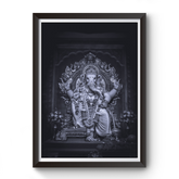 Shri Ganesh Blackout Wooden photo frame divine-frames