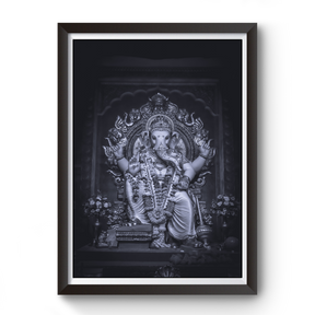 Shri Ganesh Blackout Wooden photo frame divine-frames