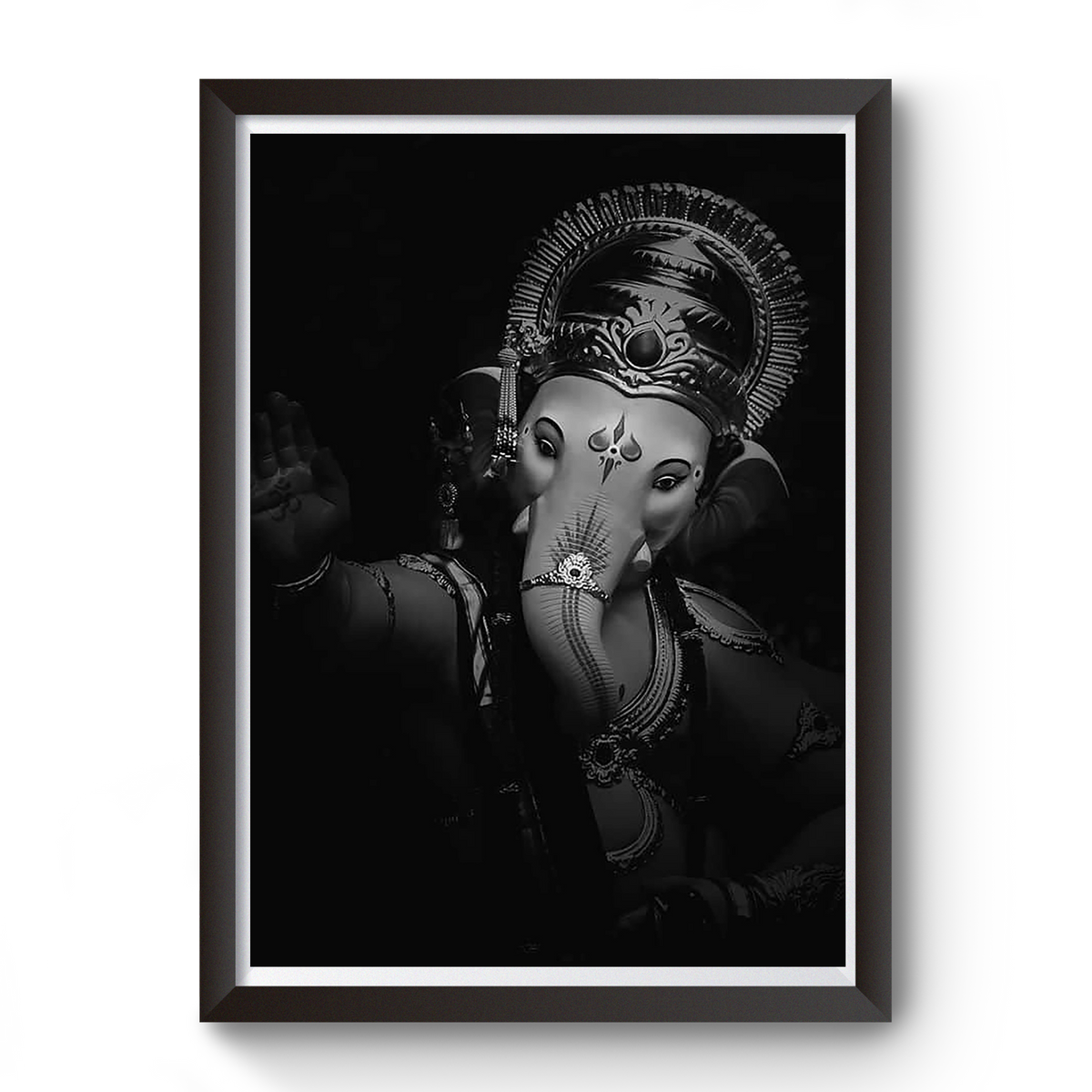 Shri Ganesh Blackout Wooden photo frame divine-frames