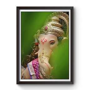 Shri Ganesh Wooden Photo Frame divine-frames