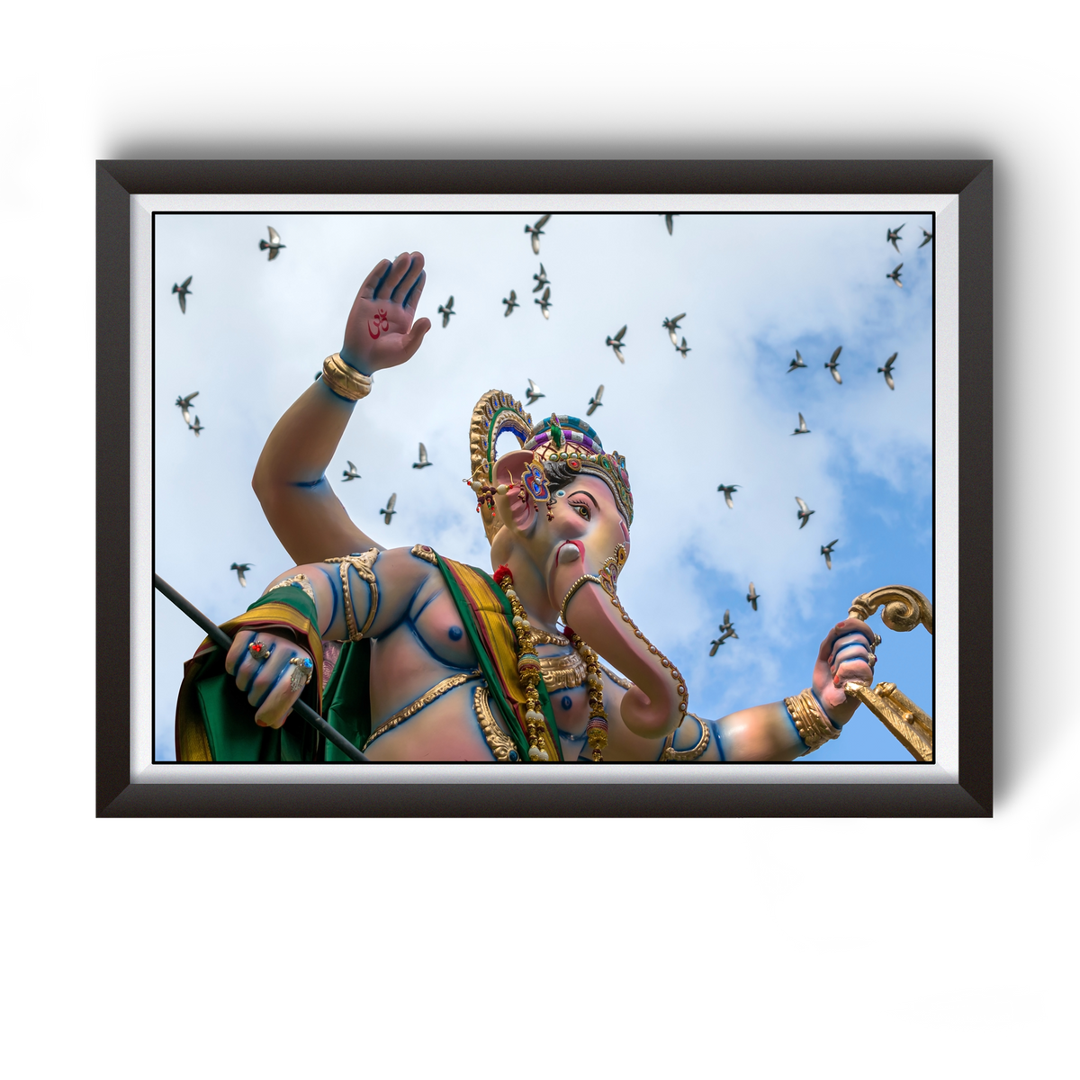 Shri Ganesh Wooden Photo Frame divine-frames