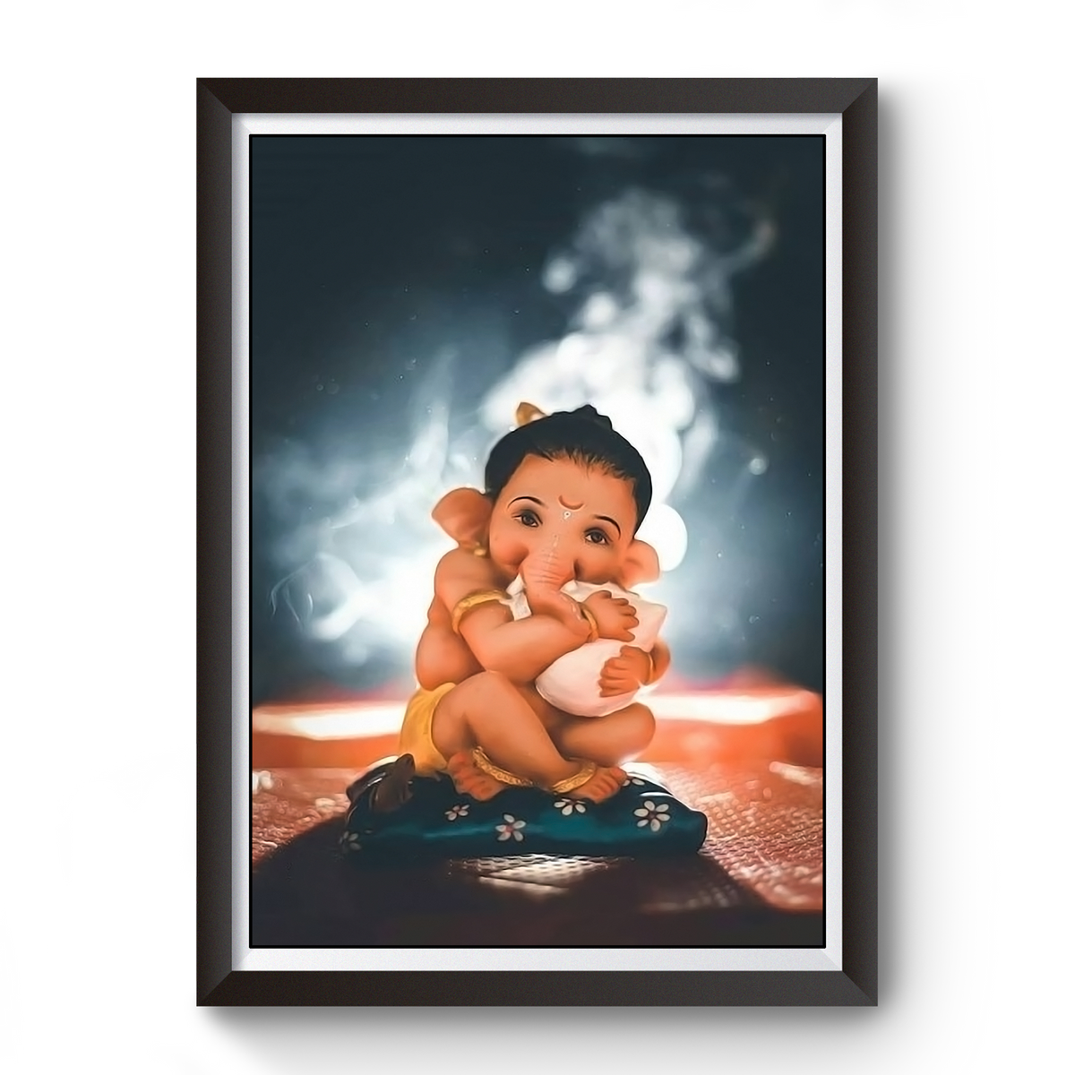 Shri Ganesh Wooden Photo Frame divine-frames