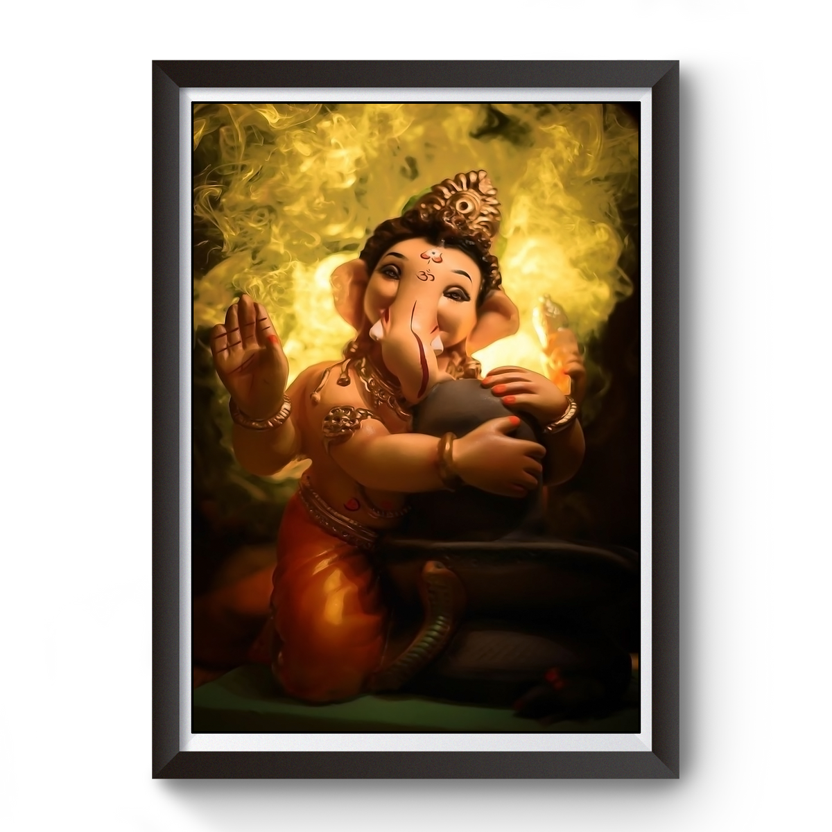 Shri Ganesh Wooden Photo Frame divine-frames