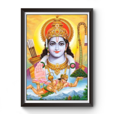 Shri Ram Bhakt Hanuman wooden photo frame divine-frames