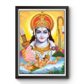 Shri Ram Bhakt Hanuman wooden photo frame divine-frames