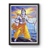 Shri Ram Divine Black Wooden Photo Frame divine-frames