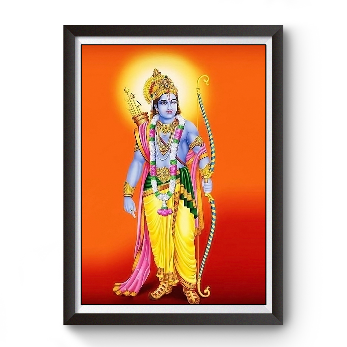 Shri Ram Wooden Photo Frame divine-frames