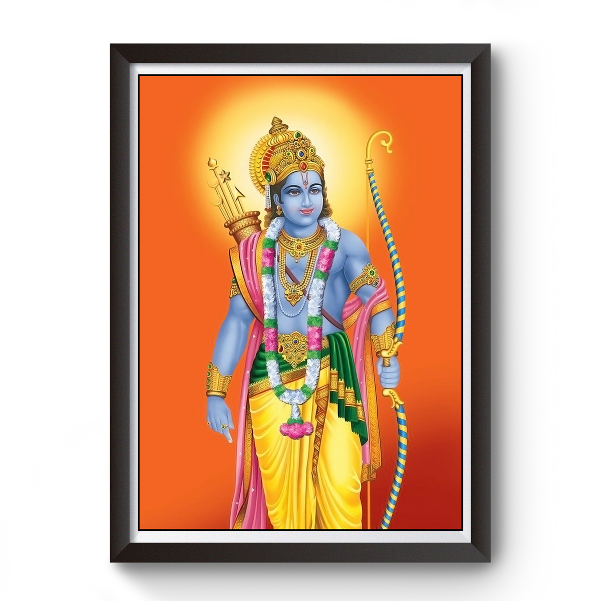 Shri Ram Wooden Photo Frame divine-frames