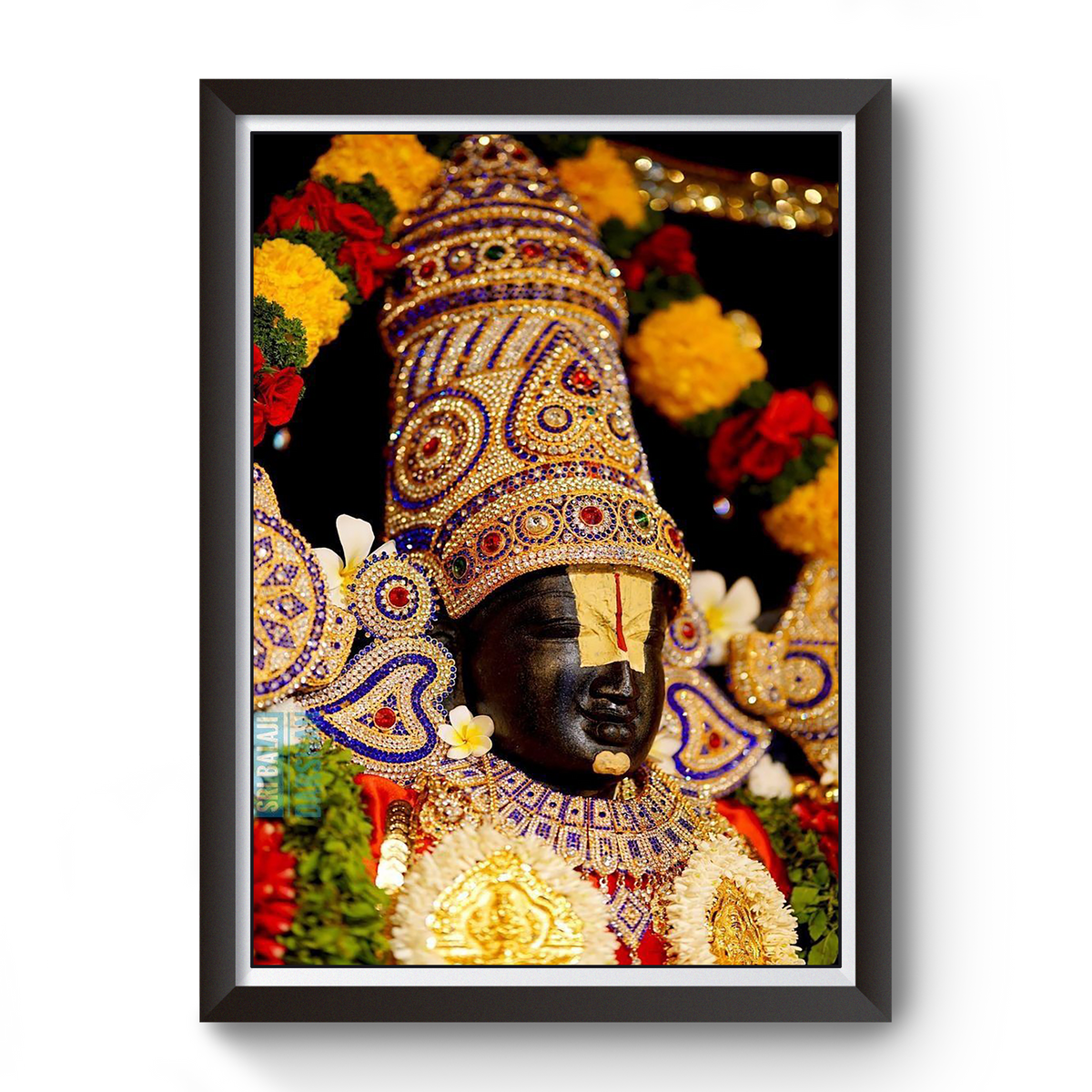 Shri Tirupati Balaji Wooden Photo Frame divine-frames