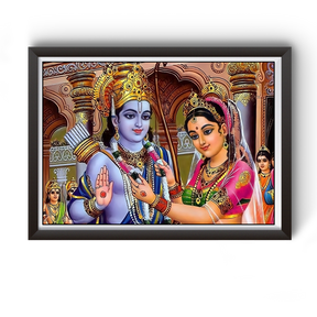 Siya Ram Wedding Photo Frame divine-frames