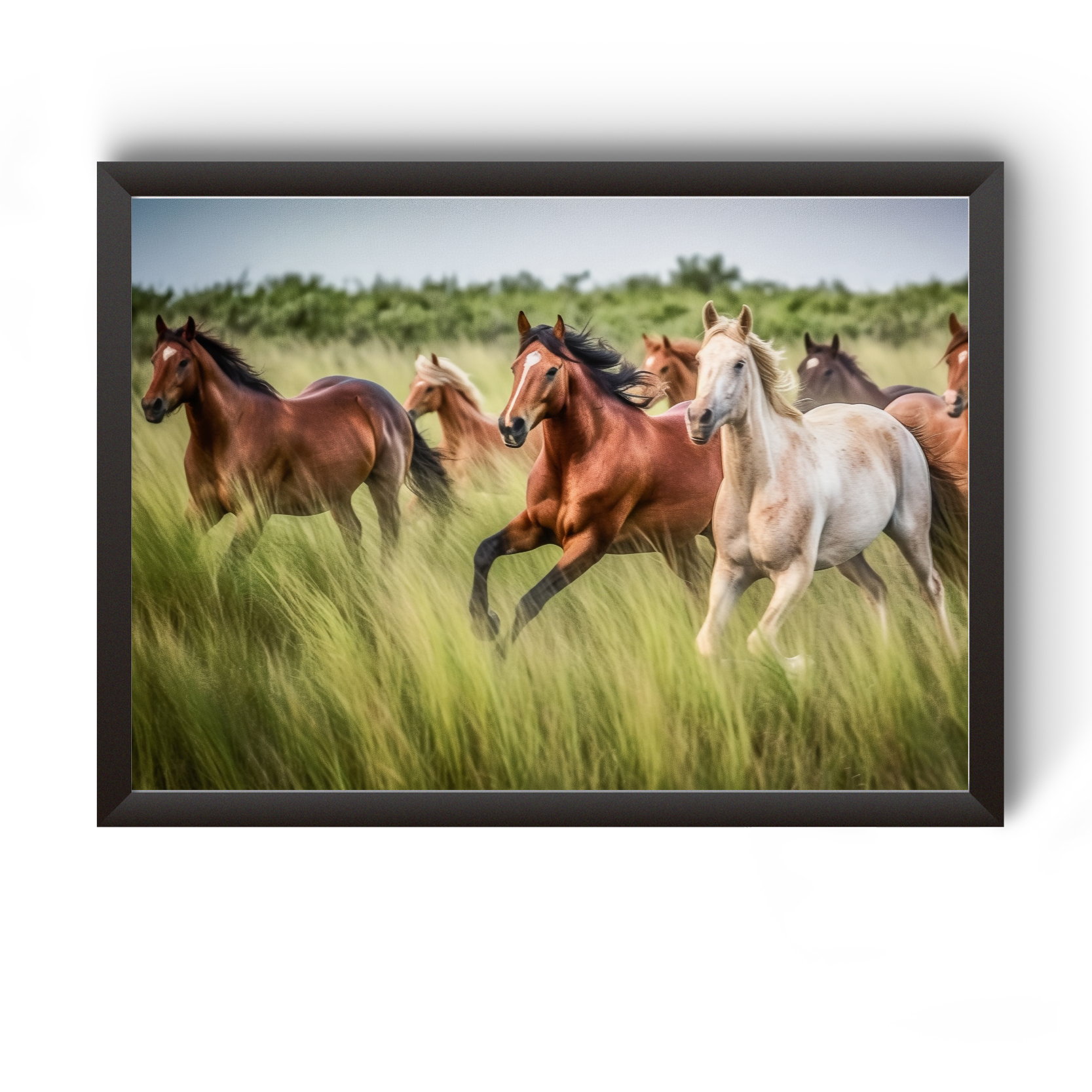 Vastu Horse Picture Photo Frame For Office And Home Decor divine-frames