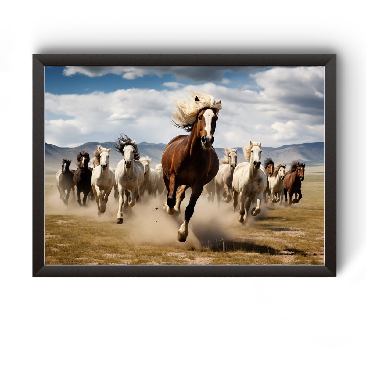 Vastu Horse Picture Photo Frame For Office And Home Decor divine-frames