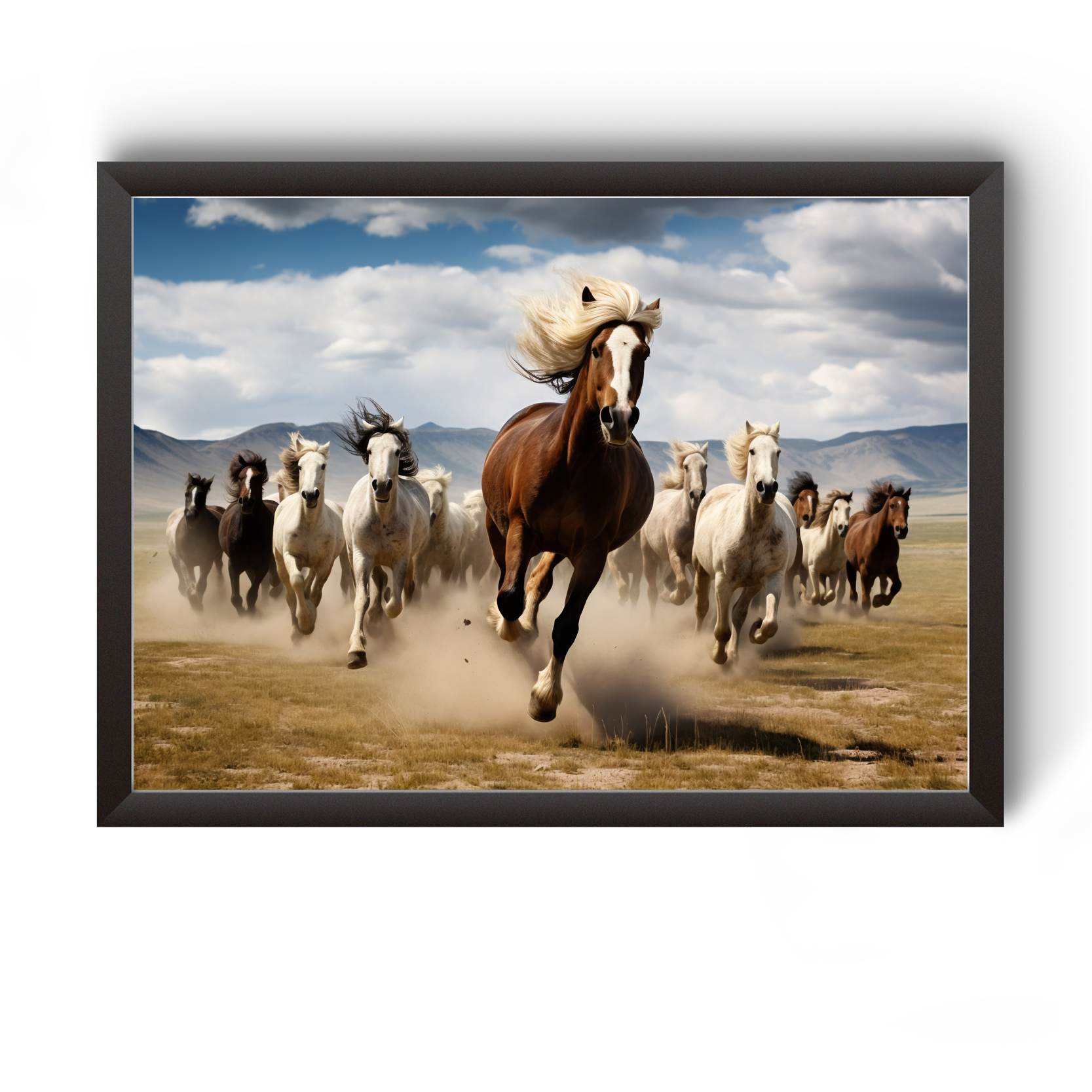 Vastu Horse Picture Photo Frame For Office And Home Decor divine-frames