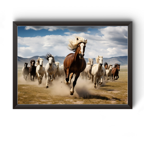 Vastu Horse Picture Photo Frame For Office And Home Decor divine-frames